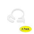 thumbnail image 1 of 21.5mm-23.5mm Double Gripping Ratchet Plastic Hose Clamps Fasteners White 4 Pcs, 1 of 5