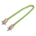 thumbnail image 1 of 21.6" Bird Rope Perches,Bendable Climbing Standing Chew Cage Toys Cage Stand Pole Accessories for Parrot Parakeet Budgies Lovebirds Cockatiels Green, 1 of 9