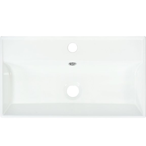 21.6" Ceramic Washbowl - Scratch & Stain Resistant - Bathroom Renovation - Environment - friendly and Good - looking