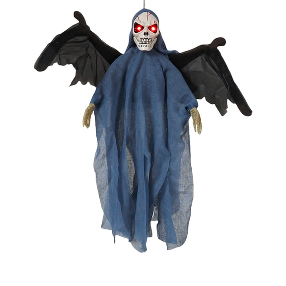 21.6 in. Halloween Spooky Zombie Props — Red Eyes with Creepy Glow, Halloween Decorations for Front Yard Pathways, Trick or Treat Routes & Outdoor Haunted Displays — perfect for Haunted House Setups