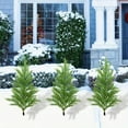 thumbnail image 1 of 21.65inch Christmas Tree with Spike Artificial Pine Needles Xmas Tree Stake Fake Green Planter Bushes Faux Tree Potted Plants for Pathway Yard Garden Outdoor Decorations (1PC), 1 of 6