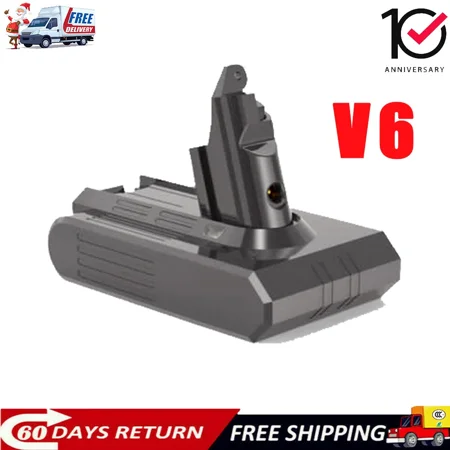 21.6V V6 Battery 6.4Ah For Dyson SV03 SV04 SV09 DC58 DC59 Handheld Animal