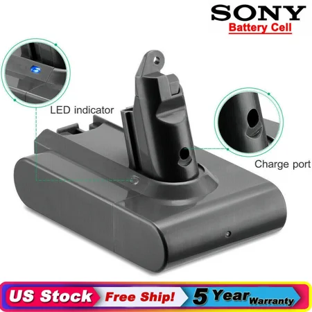 21.6V V6 Battery 6.4Ah For Dyson SV03 SV04 SV09 DC58 DC59 Handheld Animal