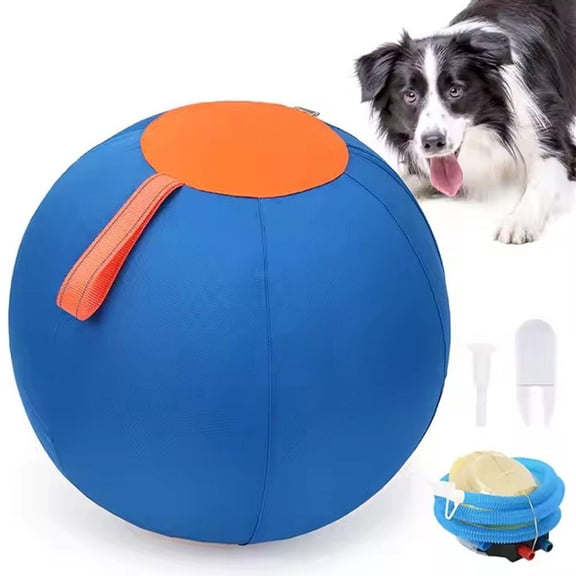 21.7 inches Large Dog Herding Ball Toy for Outdoor Exercise & Entertainment, Durable PVC Polyester