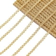 thumbnail image 1 of 21.87 Yards 1/4" Polyester Braid Trim Gold Lace Trim Line Wave Pattern Gimp Braid Trim Embellishment for Costume Crafts Sewing Jewelry Making Wedding and Home Decoration, 1 of 7