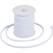 21.9 Yard20m White Knit Thread Soft Nylon Cord T-Shirt Yarn Flat 3mm Thick Stretch Beading Thread Fabric Swimsuit String