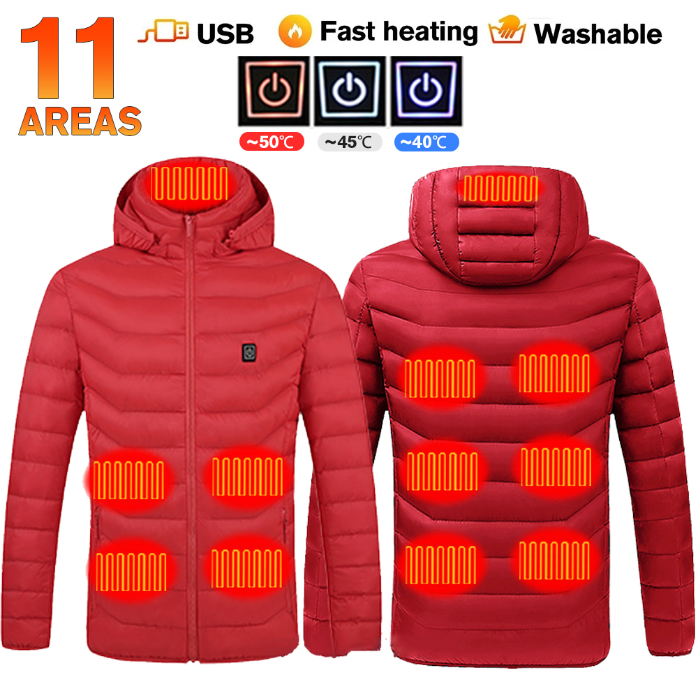 21 Areas Heated Jacket Women's Warm Vest USB Men's Heating Jacket