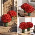 thumbnail image 1 of 21 Artificial Chrysanthemums 10 Pieces, Faux Mum Flowers for Wedding Centerpiece, Home Decoration for Dining Table, Realistic Silk Chrysanthemum Bulk Set, 1 of 7