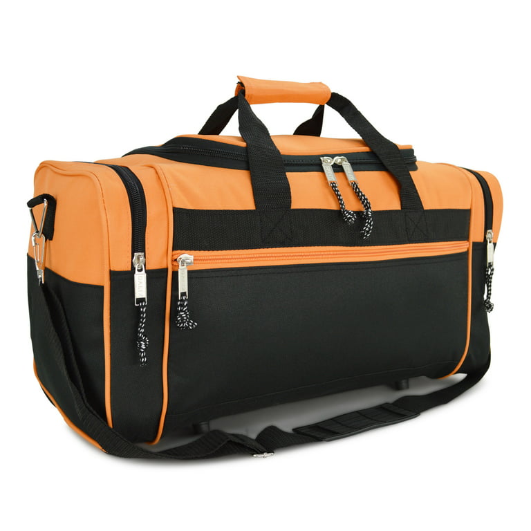 21 Blank Sports Duffle Bag Gym Bag Travel Duffel with Adjustable Strap in  Orange
