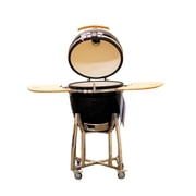Comfortbilt 21 Ceramic Charcoal Smoker Grill Black