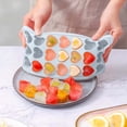 thumbnail image 1 of 21-Cavity Heart Shaped Silicone Ice Cube Tray, Soft Flexible Mold for Easy Release, Food-Safe for Drinks and Desserts, 1 of 3