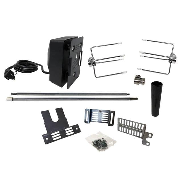 Chrome Plated Steel Universal Rotisserie Kit
