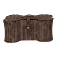 thumbnail image 1 of Bone Dry Pet Storage, Toy Basket, Medium, 21x13x8", Brown Plastic Wicker, 1 of 3