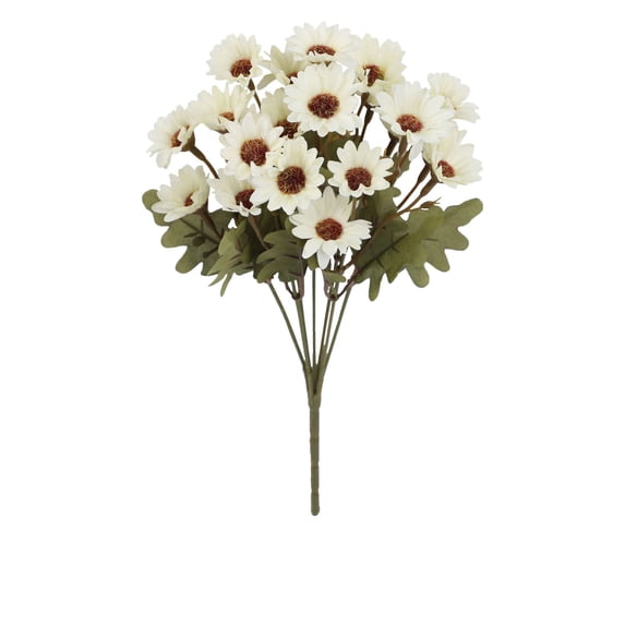 21 Mums Silk Artificial Fall Gerbera Daisy Flowers for Outdoors Realistic Floral Bouquet UV Resistant for Outside Home Indoor Garden Porch Table Vase Fall Decoration