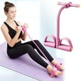 thumbnail image 1 of 21 Fitness Resistance Bands-10Tube Pedal Ankle Puller,Stretch Bands for Exercise Sit Up Exercise Equipment AB Training Auxiliary Device Workout Equipment for Women Men 2025 New, 1 of 7