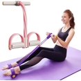 thumbnail image 2 of 21 Fitness Resistance Bands With 4 Tube Pedal Ankle Puller - Full Body Workout Set 2 of 10