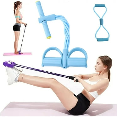 21 Fitness Resistance Bands-4 Tube Pedal Ankle Puller, Stretch Bands for Exercise Sit Up Exercise Equipment, Workout Equipment for Women Men