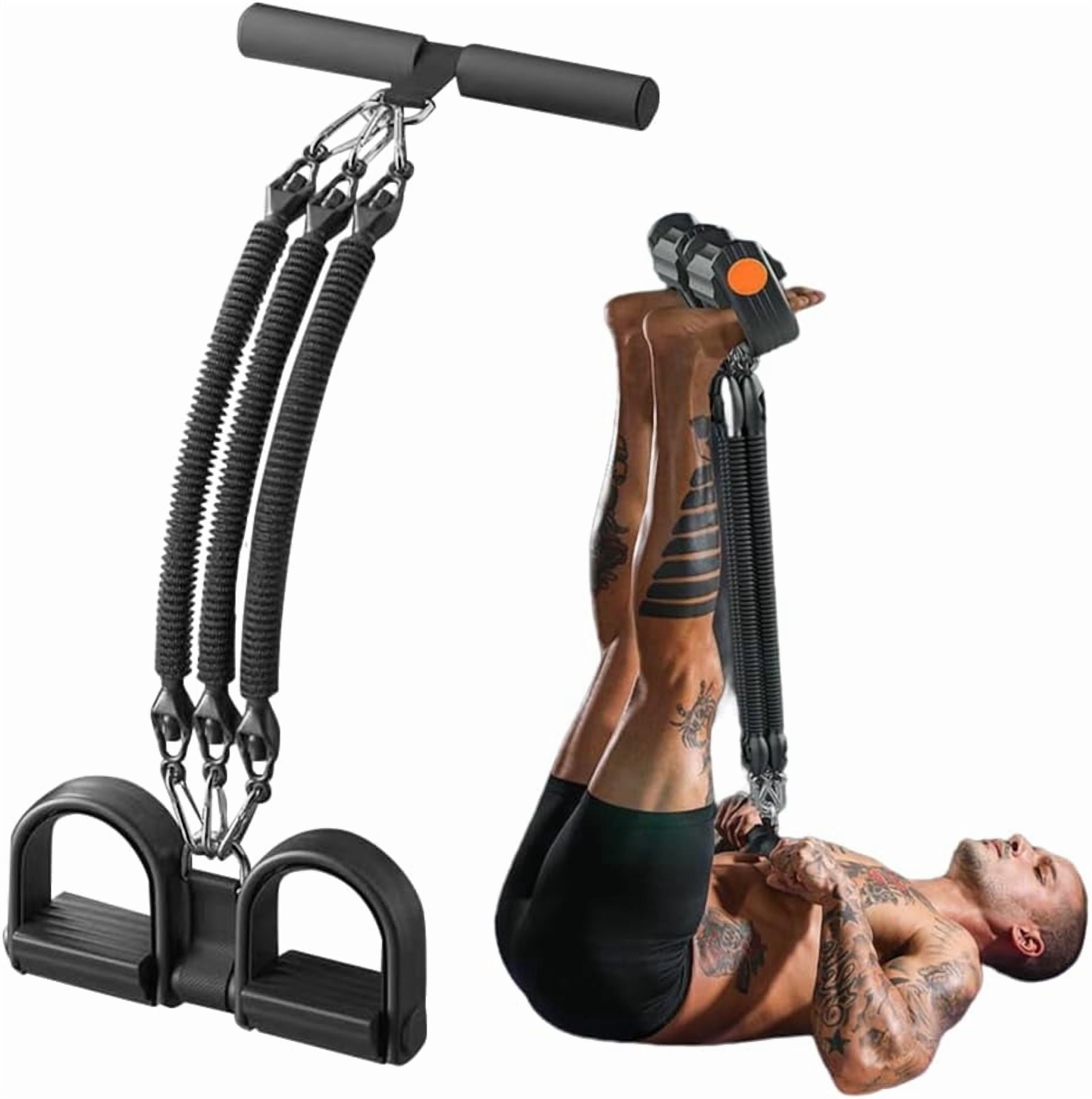 21 Fitness Resistance Bands-4Tube Pedal Ankle Puller, 2025 New Pedal Resistance Band Stretch Bands, AB Training Auxiliary Device Workout Equipment for Women Men