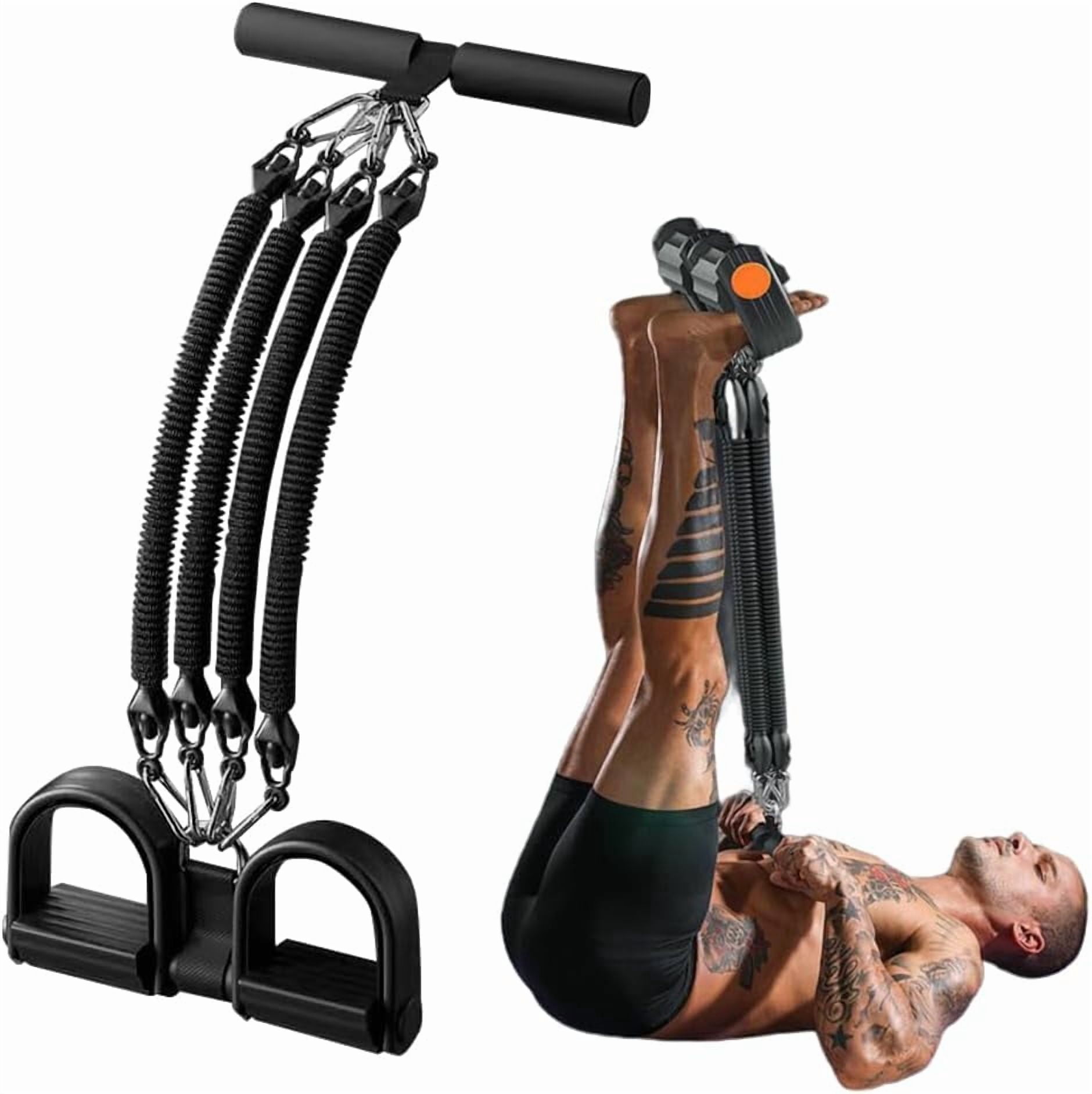 21 Fitness Resistance Bands-4Tube Pedal Ankle Puller, 2025 New Pedal Resistance Band Stretch Bands, AB Training Auxiliary Device Workout Equipment for Women Men