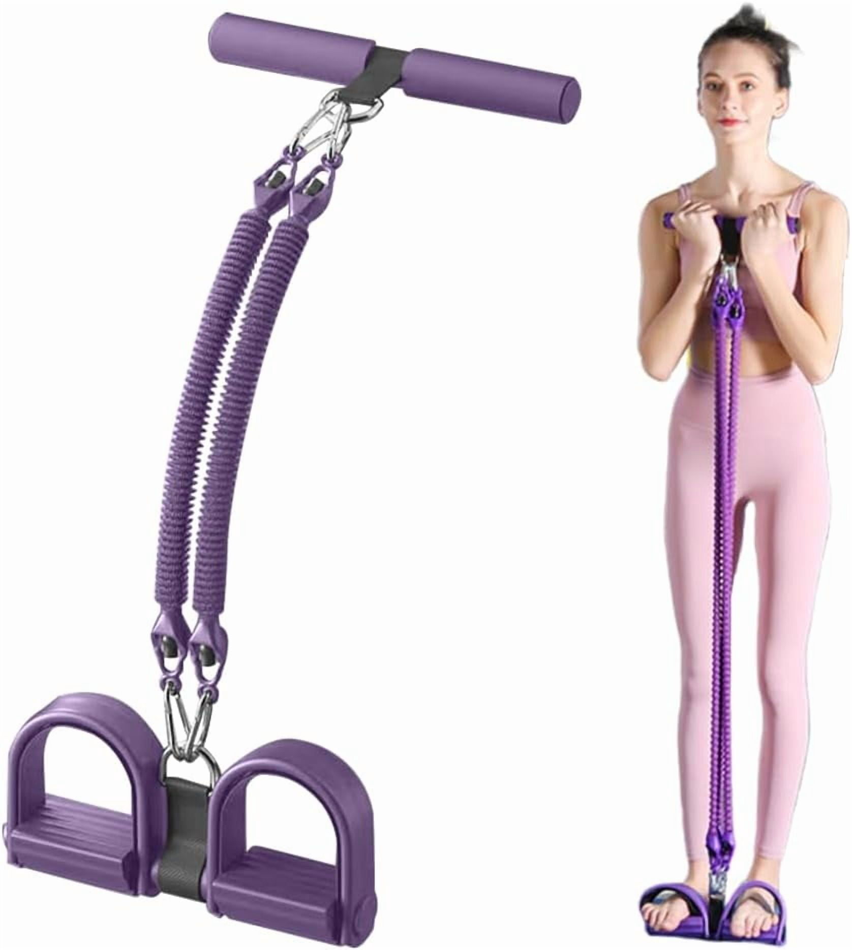 21 Fitness Resistance Bands-4Tube Pedal Ankle Puller, 2025 New Pedal Resistance Band Stretch Bands, AB Training Auxiliary Device Workout Equipment for Women Men