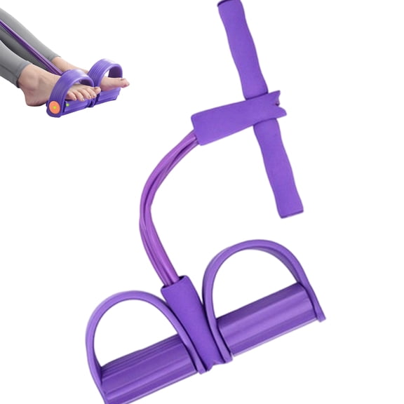 21 Fitness Resistance Bands – 6-Tube Ankle Puller with Handles for Legs, Arms & Full Body Workout,Includes Multi-Level Resistance Bands