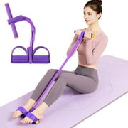 21 Fitness Resistance Bands-6 Tube Pedal Ankle Puller 2025 Upgrade Stretch Bands for Exercise Sit Up Exercise Equipment AB Training Auxiliary Device Workout Equipment for Women Men(Purple - 6 Tube)
