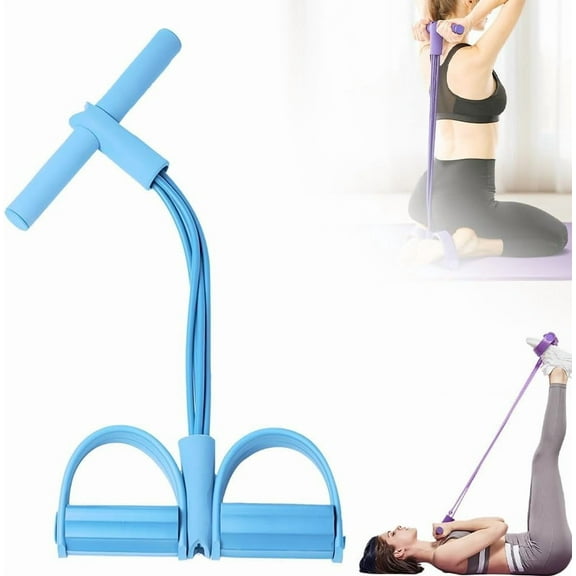 21 Fitness Resistance Bands-6 Tube Pedal Ankle Puller,Stirrup Puller for Exercise,Exercise Equipment Ab Training Auxiliary Device Workout Equipment