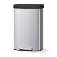 thumbnail image 1 of 21 Gallon (80L) in Home Metal Recycling Bin Kitchen Stainless Steel Recycling Bin with Liner Rim, Rear Handle, for Office Home Kitchen Garbage,Silver, 1 of 6