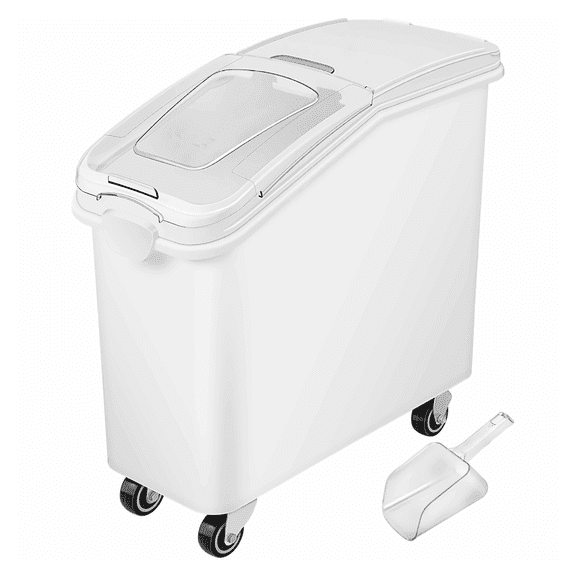 21 Gallon Ingredient Bin with Scoop - Food Storage Container, Large Capacity Airtight Dry Food Container with Sliding Lid for Kitchen & Pet Food, 80L Commercial Storage