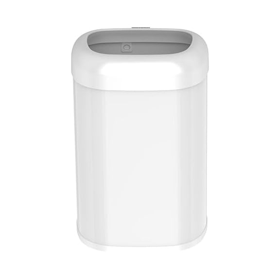 21 Gallons Open Top Trash Can, Large Trash Can for , Household Office, 80 Liter Stainless Steel Large Garbage Bin (21 Gallon Open Top White)