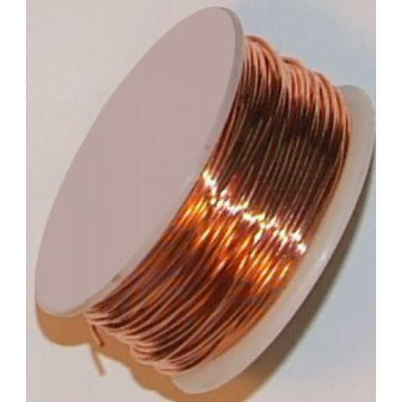 21 Gauge Square Natural Enameled Craft Wire - 21 ft