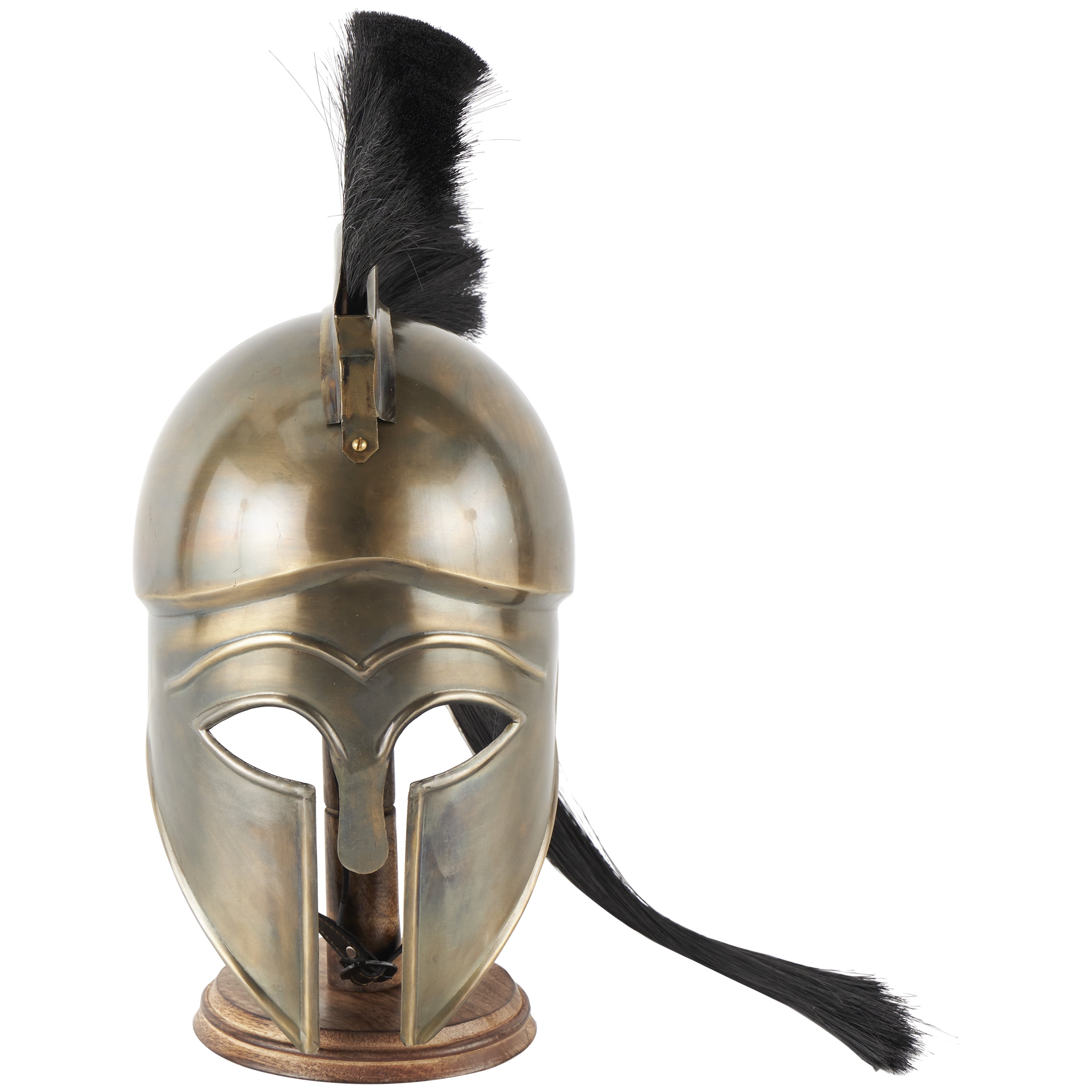21 Gold Metal Replica Medieval Greek Spartan Helmet with Black