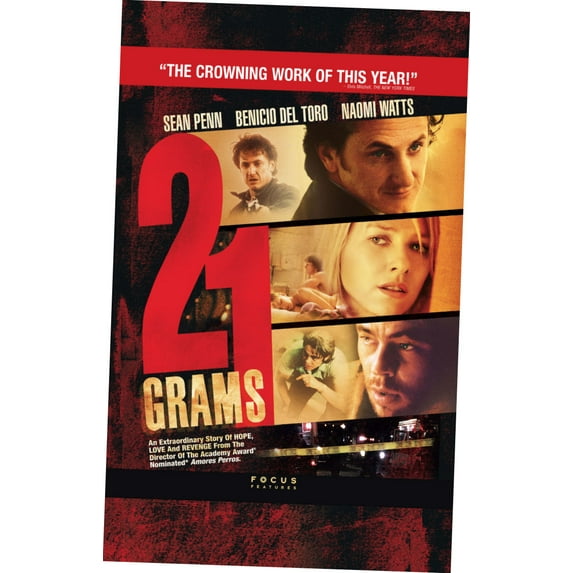 21 Grams Movie Poster 24in x36in Art Poster 24x36 Multi-Color Square Adults Best Posters