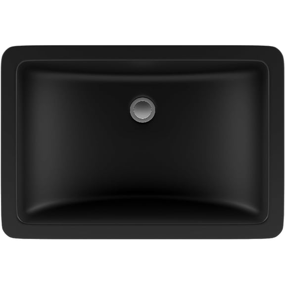 21" Granite Composite Undermount Bathroom Sink, Quartz Bathroom Sinks, Rectangle Bathroom Vanity Sink, Drop In Basin Sink, Galaxy Black Bathroom Sink, Lexicon Platinum LP-V214-K