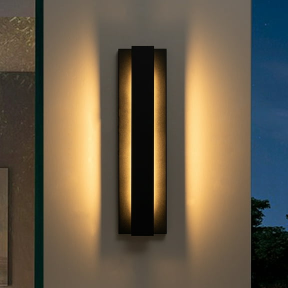 21"H Long Outdoor Led Wall Sconce