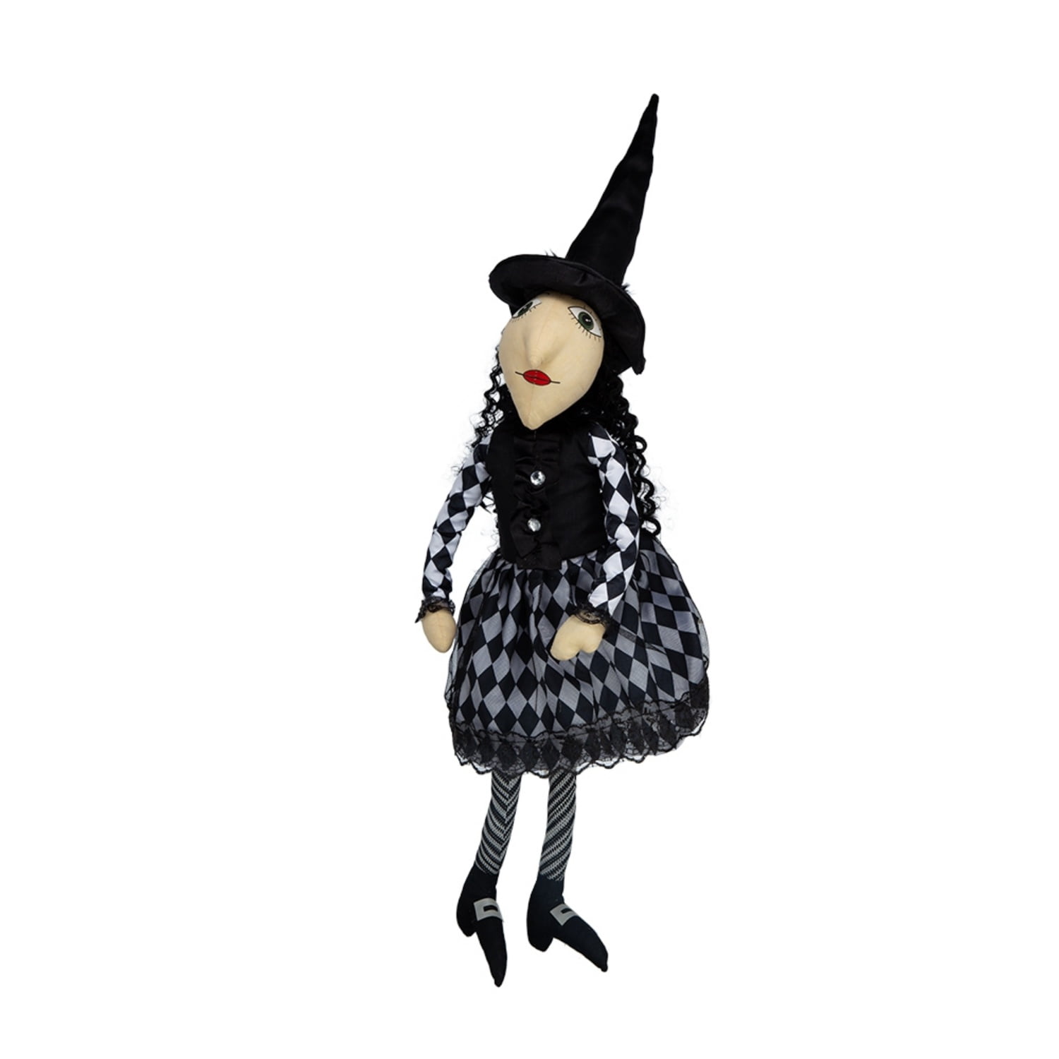 21" Hand-Painted Halloween Decor, Design by Bruce, Polyester & Stone Blend, Indoor Home Decor Item