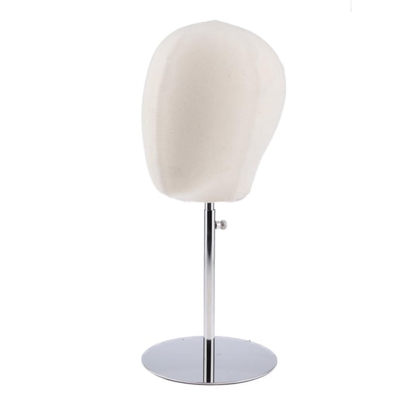 21" Hat Display Head with Handle - White, 21-36 White