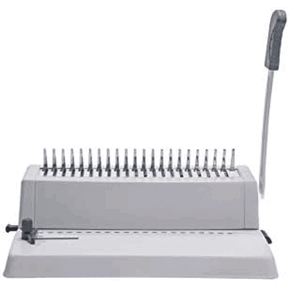21 Hole Metal Binding Machine Comb Binding Manual Punch and Bind Operation Capacity:250 Sheets by$$Office