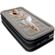 EGGORY Air Mattress, Twin Size Inflatable Air Bed with Built-in Pump,Puncture-Resistant,Portable,for Camping & Trip & Home