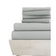 thumbnail image 1 of 21-INCH EXTRA DEEP POCKETS - 6 PC Full-XL Sheet Set - (Extra Pillowcases, Fitted & Flat) 700-Thread-Count 100% Egyptian Cotton, Sateen Weave - Long Staple 700TC Cotton- Silver Grey, 1 of 7