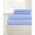 thumbnail image 1 of 21-INCH EXTRA DEEP POCKETS - 700-TC Queen Size 4PC Sheet Set - Premium 700-Thread-Count 100% Egyptian Cotton - Light Blue, 1 of 6