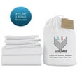 thumbnail image 1 of 21-INCH EXTRA DEEP POCKETS -King Organic 800-TC Cotton 6-PC Sheet Set with 4 Pillowcases - White, 1 of 7