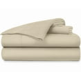 thumbnail image 1 of 21-INCH EXTRA DEEP POCKETS - Pure Organic Cotton Sheets - Queen XL Size, Taupe Color, Bedsheet 800-Thread-Count, 1 of 7