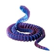 thumbnail image 1 of 21 Inch 3D Printed Articulated Cobra Snake Toy, Flexible Fidget Desk Decor for Home Office Display, Colorful, 1 Piece, 1 of 8