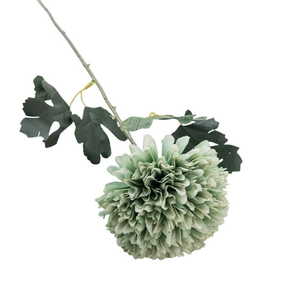 21-Inch Artificial Chrysanthemum Flowers – Realistic Faux Mum Stems for Rustic Home Decor, Wedding Arrangements, And Fall Table Centerpieces(Green) Harlik