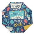 thumbnail image 1 of 21" Inch Auto Open Close Folding Umbrella Windproof Waterproof Full Print 8-Rib Compact Travel Umbrella for Rainy Days Bathroom Accessories Abstract Painting, 1 of 8