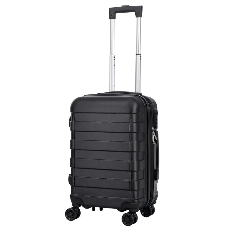 21 Inch Carry On Luggage Hardside Expandable Luggage with Spinner Wheels Height Adjustable Handle and Side Feet Lightweight Waterproof Suitcase for