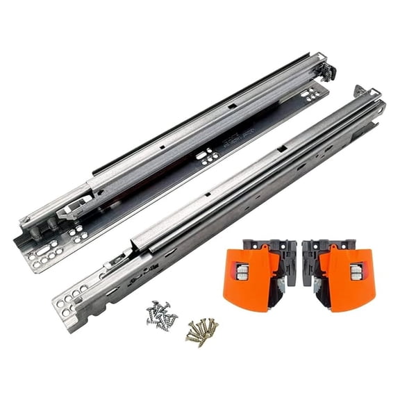 21 Inch Drawer Slides, Full Extension Undermount, Soft Close - 100 Lbs Capacity