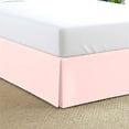thumbnail image 1 of 21-Inch Drop Twin Size 39" x 75" Pink Solid Bed Skirt Split Corner Pleated Style Easy Fit Easy Care 100% Egyptian Cotton 500 Thread Count, 1 of 6