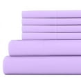 thumbnail image 1 of 21 Inch Extra Deep Pockets -Full XL Giza 1000-Thread-Count Cotton 6-PC Sheet Set - Lilac, 1 of 7